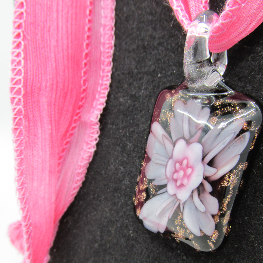 Murano Glass Floral Necklace